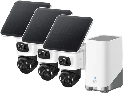 eufyCam S4 3er-Pack + HomeBase 3