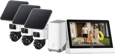 eufyCam S4 3er-Pack + HomeBase 3 + Smart Display E10