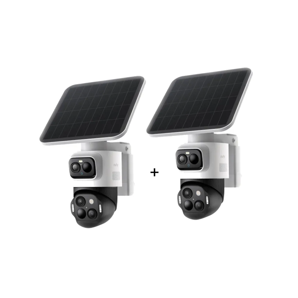 eufyCam S4 - 4K-Sicherheitskamera mit 3 Linsen - 2er-Set