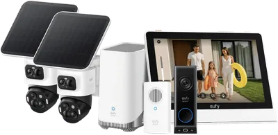 eufyCam S4 Doppelpack + HomeBase 3 + Video Doorbell E340 + Smart Display E10