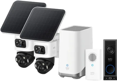 eufyCam S4 Doppelpack + HomeBase 3 + Video Doorbell E340 + Chime