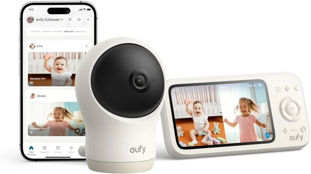 eufy Security Überwachungskamera eufy Babyphone C10 mit 2K HD Kamera (3-tlg)