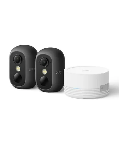 eufy Security Überwachungskamera C35, Kabellose Überwachungskamera Außen & Innen, Magnetische Halterung (Außenbereich, 2-tlg., Nachtsicht)