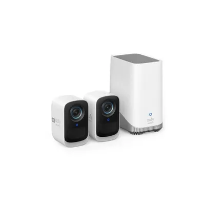 Überwachungskamera Eufy eufyCam S300 4K Nachtsicht Innen und Außen KI Alarm Zwei-Wege-Audio