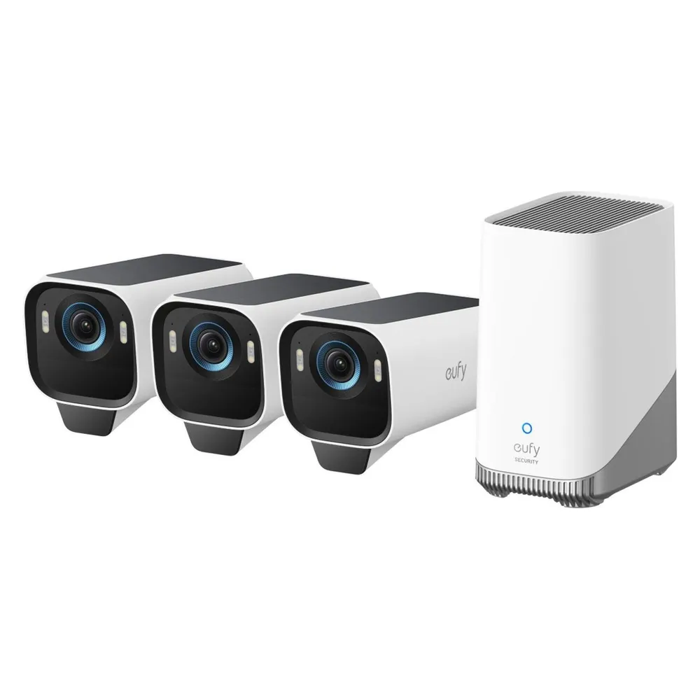 eufyCam S3 Pro 3er-Pack + HomeBase 3