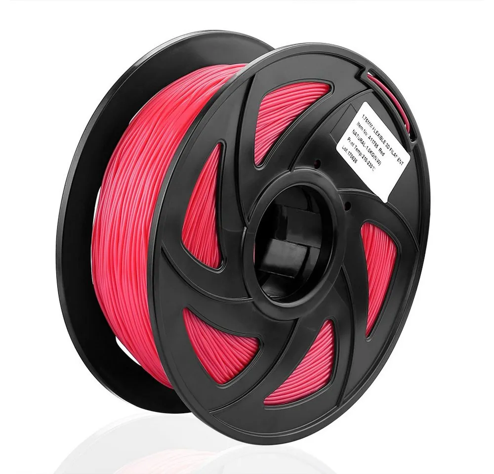 euroharry Filament 3D Filament TPU 1,75mm 1KG verschiedene Farben