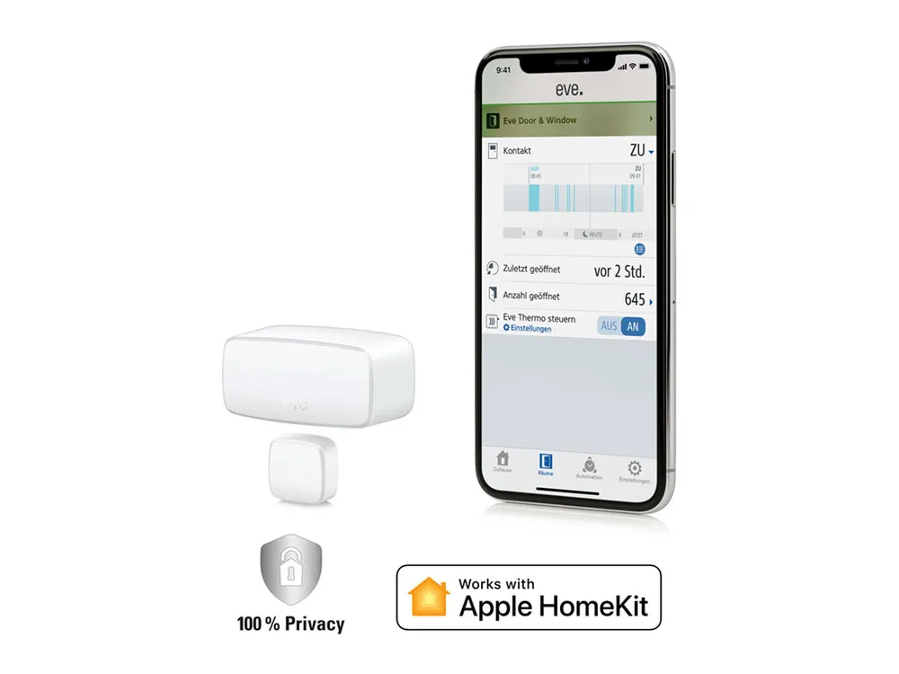 Eve Door & Window, Apple HomeKit, Tür- und Fenstersensoren