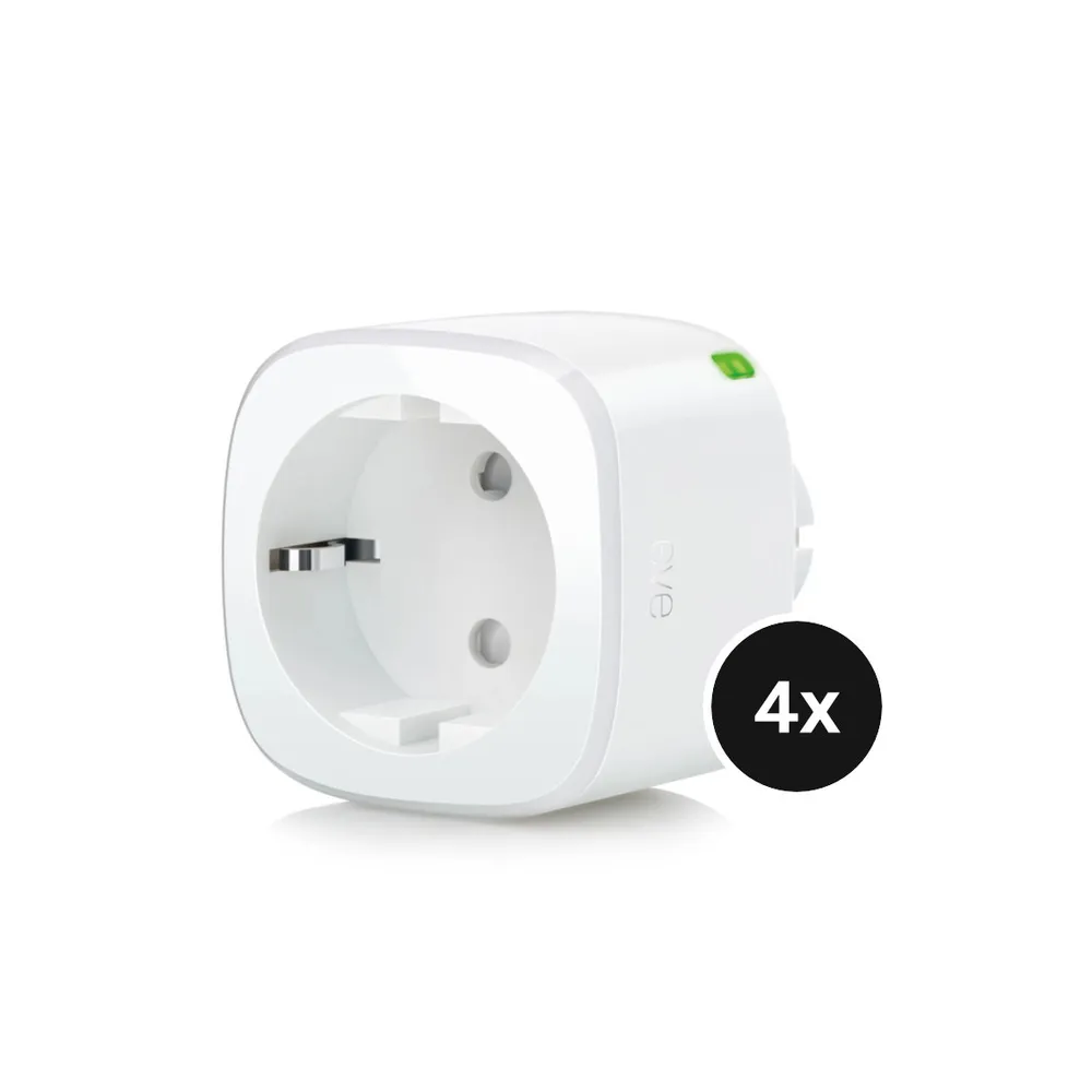 Eve Energy Matter - Steckdose mit Verbrauchsmessung - 4er-Set