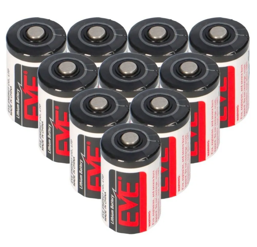 EVE 10x EVE Lithium 3,6V Batterie ER14250 1/2 AA ER 14250 Batterie
