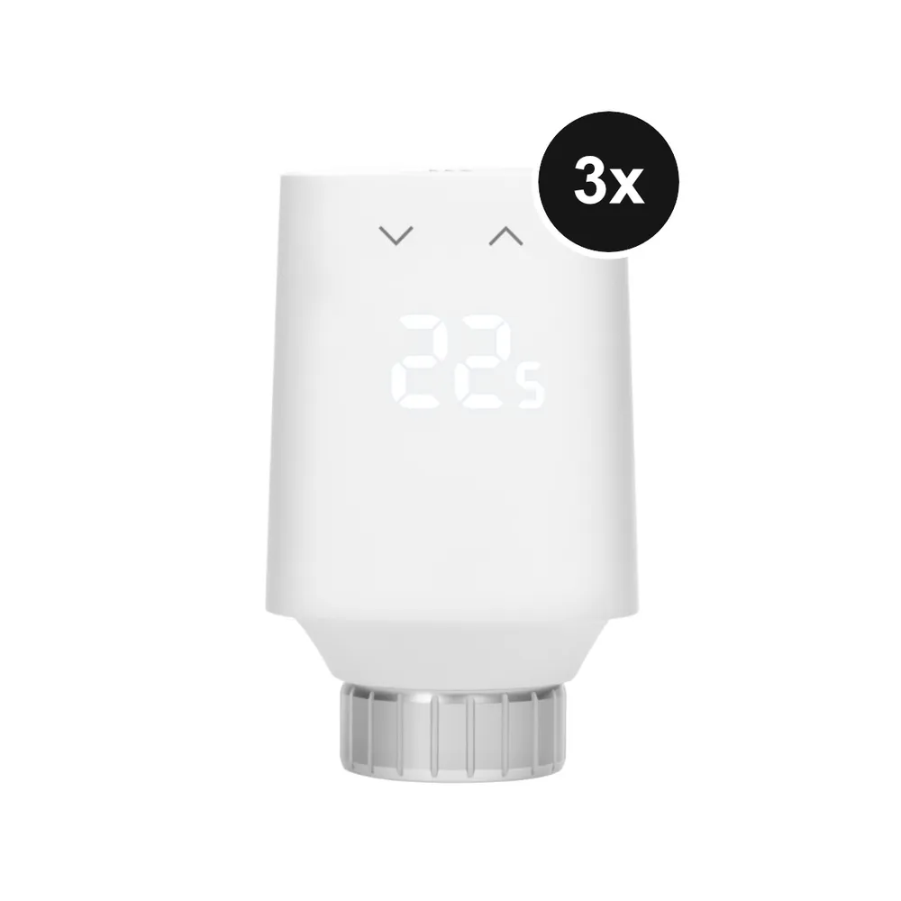 Eve Thermo Matter (5. Gen.) - Heizkörperthermostat - 3er-Set - Weiß