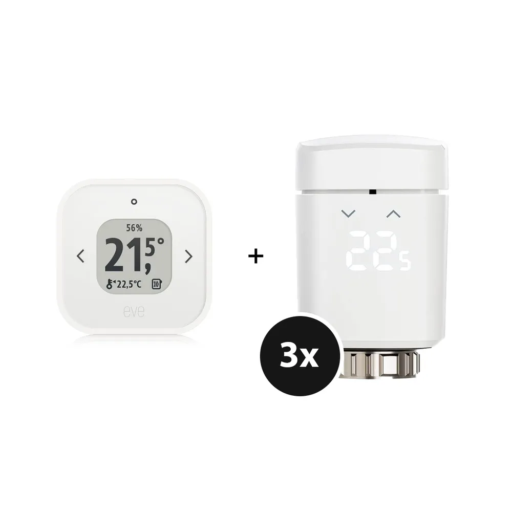 Eve Thermo Raumkomfort-Set - mit 3x Thermo Matter & Thermo Control Matter - Weiß