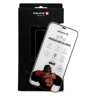 Evelatus iPhone 12/12 Pro Corning Gorilla Glass Anti-Static 3D Full Cover 10X Stronger