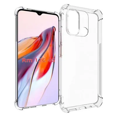 Evelatus Redmi 12C Military Shockproof Silicone Case Transparent