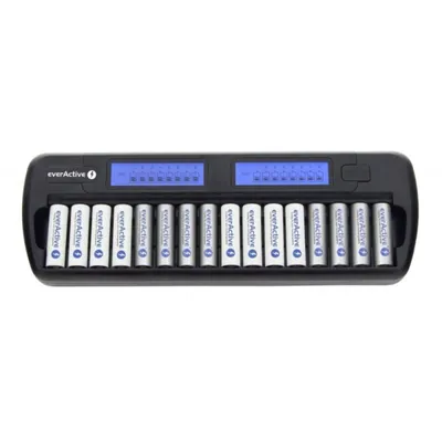 Batterieladegerät Everactive NC-1600 AA AAA NiMH LCD 16 Slots