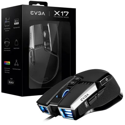 EVGA X17 Maus Gaming Beidhändig USB Typ-A Optisch 16000 DPI