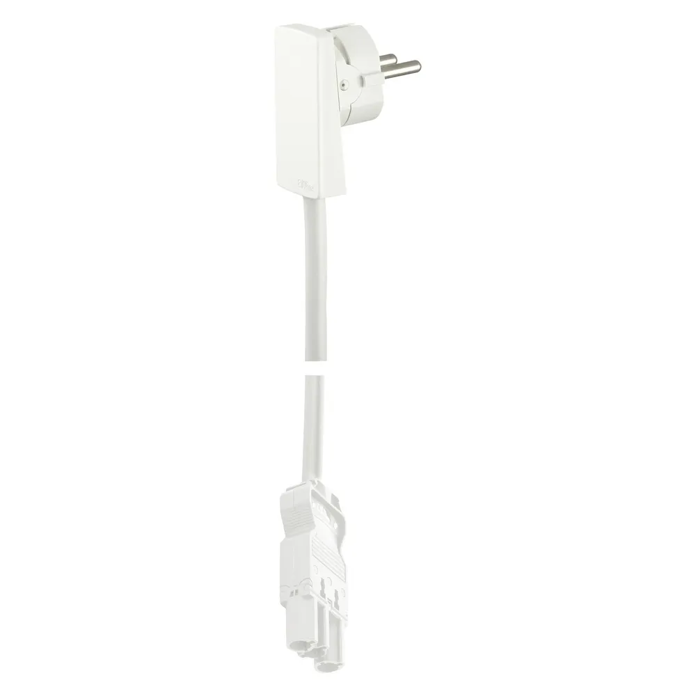Evoline 1512 0015 2300 Strom Anschlusskabel Weiss 1.5 m