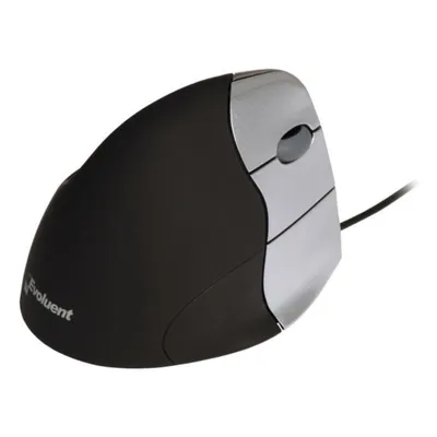 Maus EVOLUENT VM3R USB Kabel 2600DPI Schwarz Silber Vertikales Design
