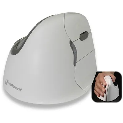 Ratón Evoluent Verticalmouse 4 Bluetooth 2600DPI Weiss 6 Tasten
