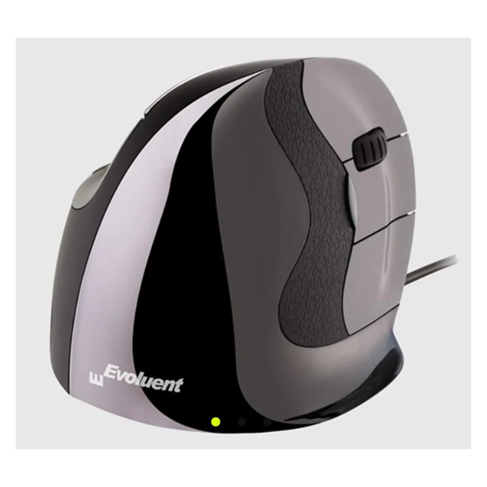 Maus Evoluent VMDL Kabelgebunden 2600 DPI Schwarz Grau Ergonomisch Vertikal