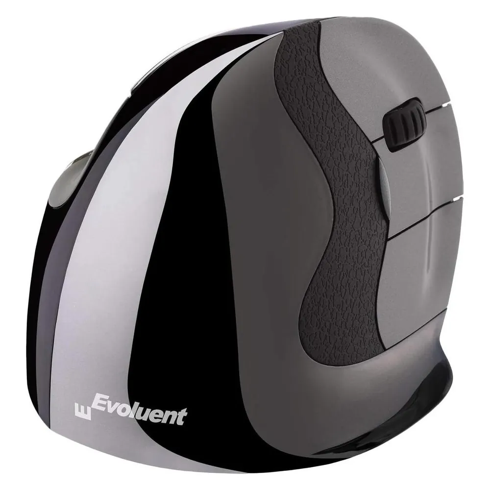 Ratón Evoluent VMDLW inalámbrico 2600 DPI negro gris vertical ergonómico