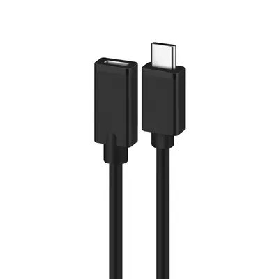Ewent EC1037 USB-C-Verlängerungskabel, 1,8 m, 480 Mbit/s, 60 W, robust, Schwarz