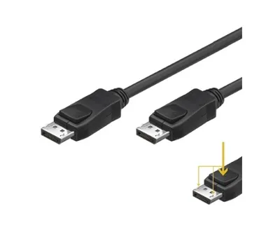 Ewent Displayport-Kabel V1.2 4K Stecker/Stecker 2m Schwarz