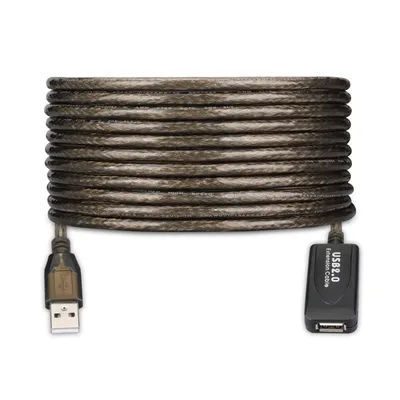 Ewent EW1021 USB-Signalverstärker, 10 m, Schwarz