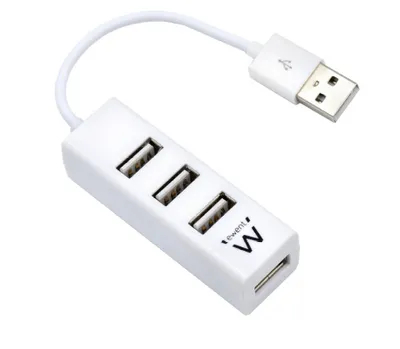 Ewent EW1122 Schnittstellen-Hub USB 2.0 Weiß