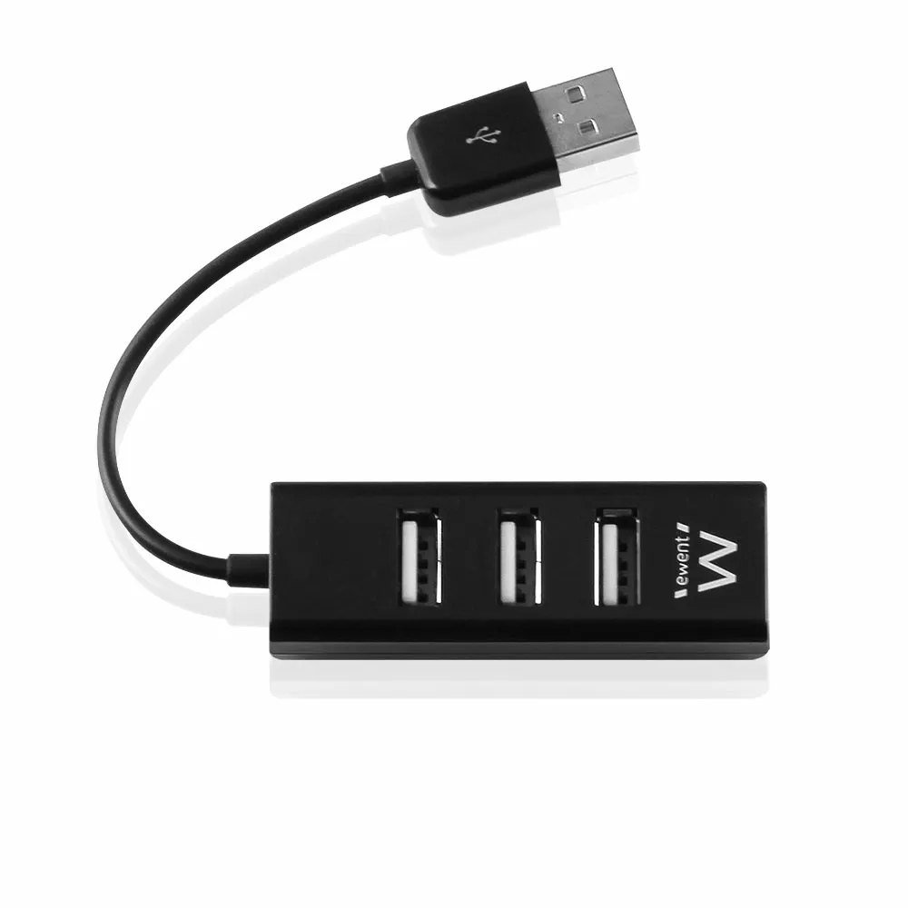 Ewent EW1123 Schnittstellen-Hub USB 2.0 480 Mbit/s Schwarz