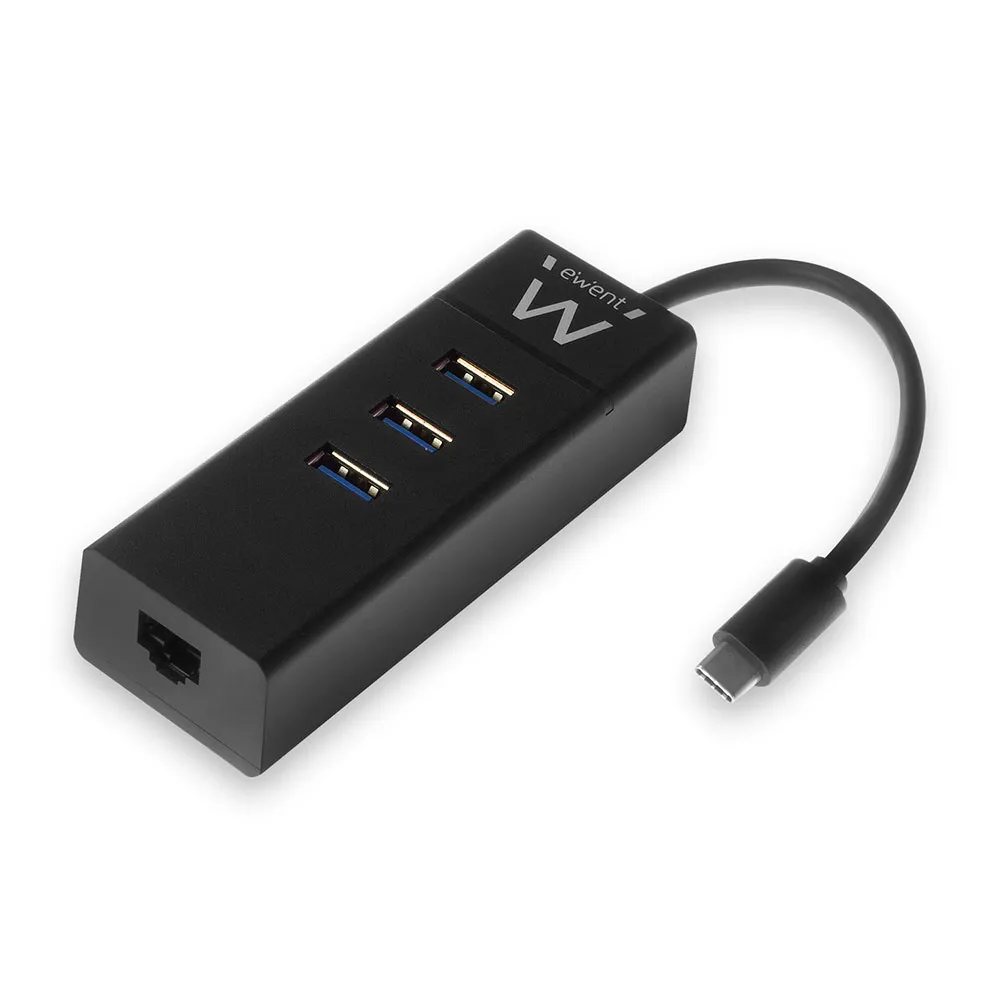 Ewent EW1141 laptop-dockingstation & portreplikator USB 3.2 Gen 1 (3.1 Gen 1) Type-C Schwarz
