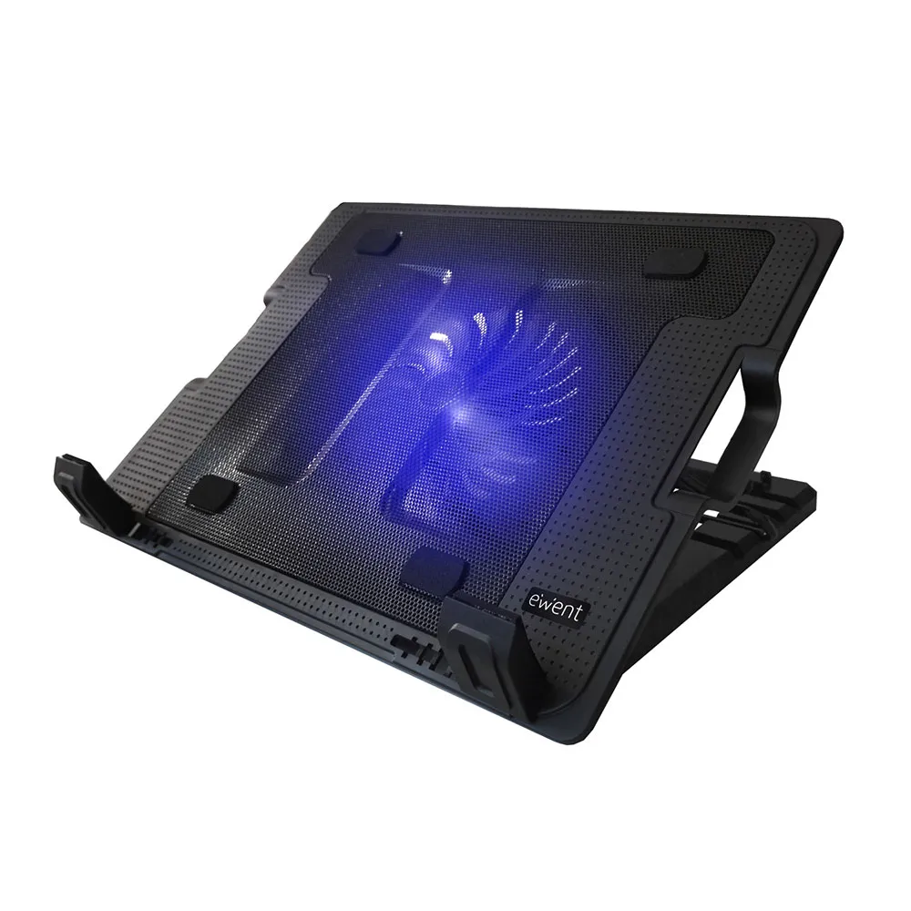 Ewent EW1258 Llaptop-Kühlpad 43,2 cm (17") 1000 RPM Schwarz