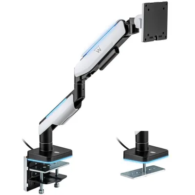 Ewent EW1509 Monitorständer bis 49" mit RGB-Beleuchtung VESA 100x100 Max. 20Kg Schwarz/Hellgrau
