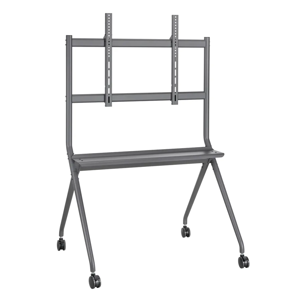 Ewent EW1542 TV-Ständer für 50″-86″ Fernseher bis 120kg, höhenverstellbar, 360°-Rollen