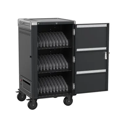 Ewent EW1700 Tragbarer Gerätewagen und -schrank, Schwarz