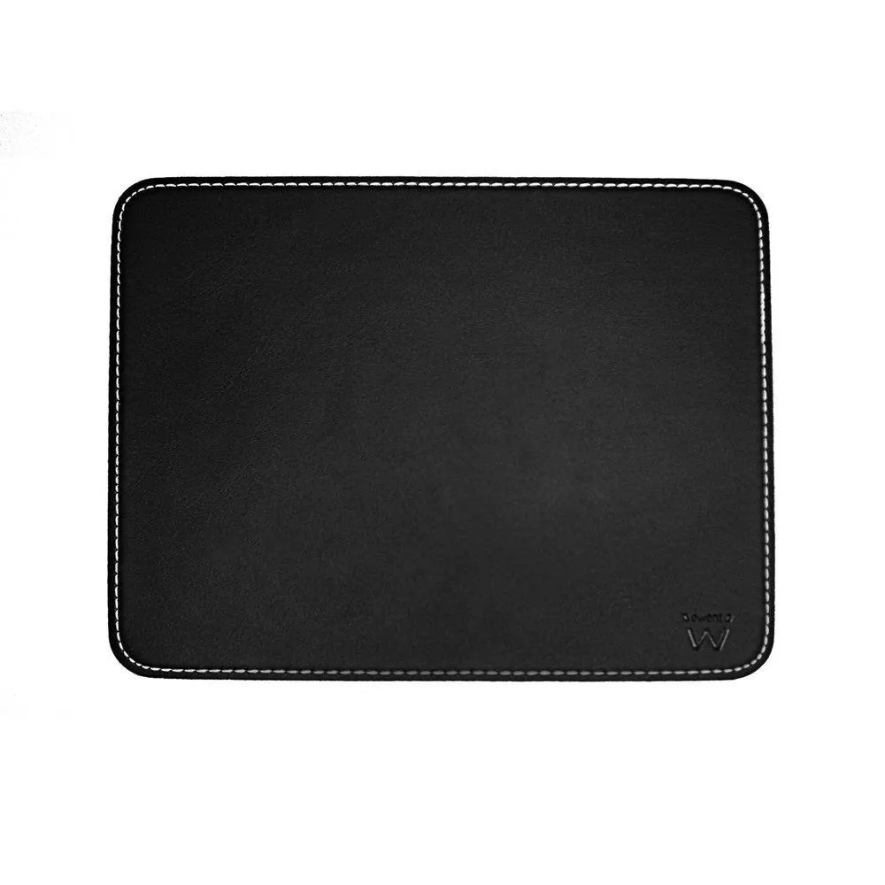 Mauspad Ewent EW2761 Schwarz Kunstleder Rutschfest 220x180 mm