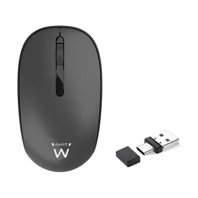Ewent Kabellose Maus, 1000 DPI, leiser Klick, USB-A/USB-C, energiesparend