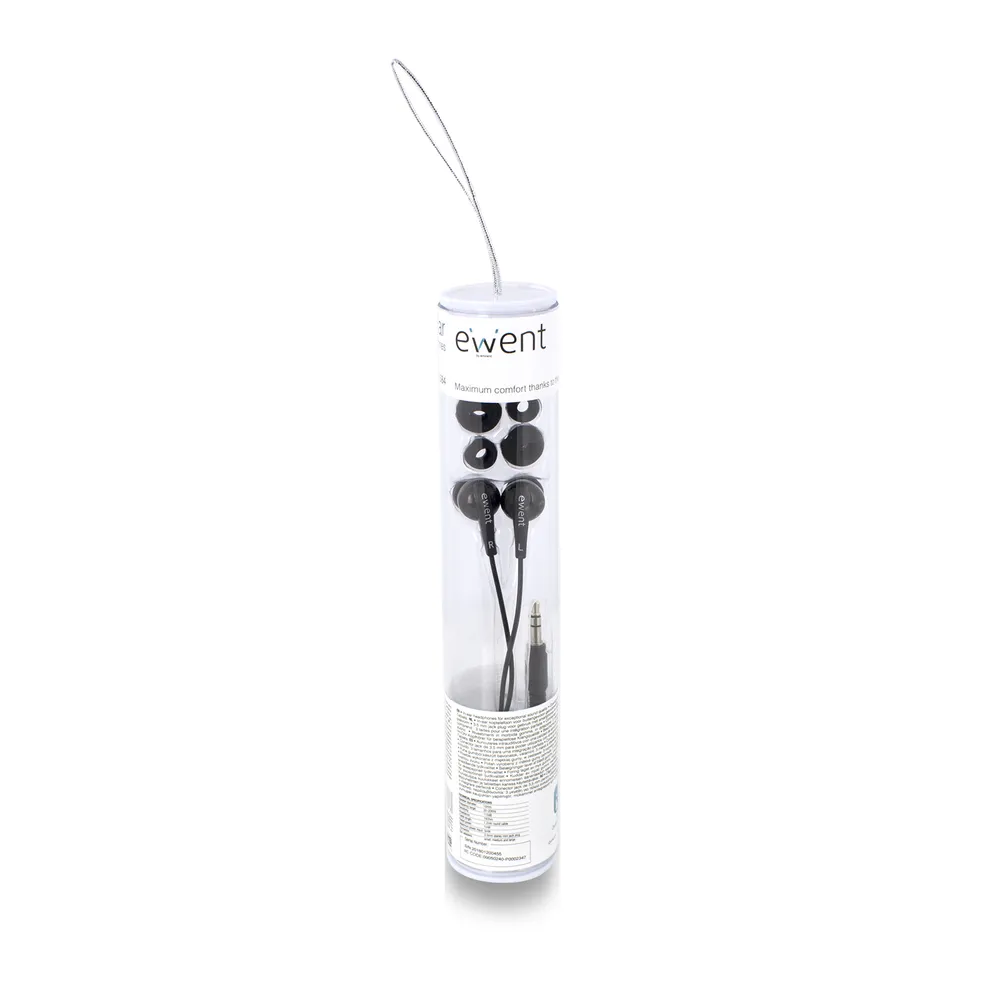 Ewent EW3584 Kopfhörer & Headset Kabelgebunden im Ohr Musik Schwarz