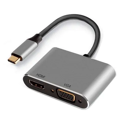 Ewent Ew9700 USB-C-Adapter auf HDMI/VGA Cinzento