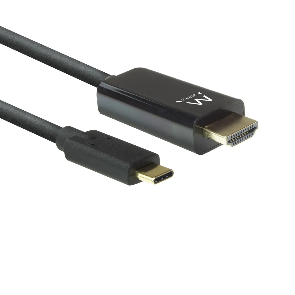 Ewent EW9824 Videokabel-Adapter 2 m USB Typ-C HDMI Typ A (Standard) Schwarz