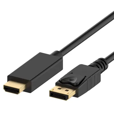 Ewent Displayport V1.2 auf HDMI Adapterkabel Stecker/Stecker 1,8m Schwarz