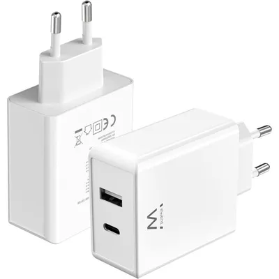Ewent EW1328 USB-C-Schnellladegerät 45 W, Weiß