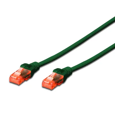Ewent Netzwerkkabel RJ45 Cat 6 U/UTP 2m Grün