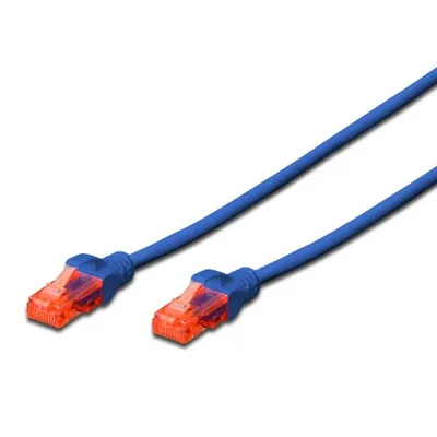 Ewent Netzwerkkabel RJ45 Cat 6 U/UTP 3 m Blau