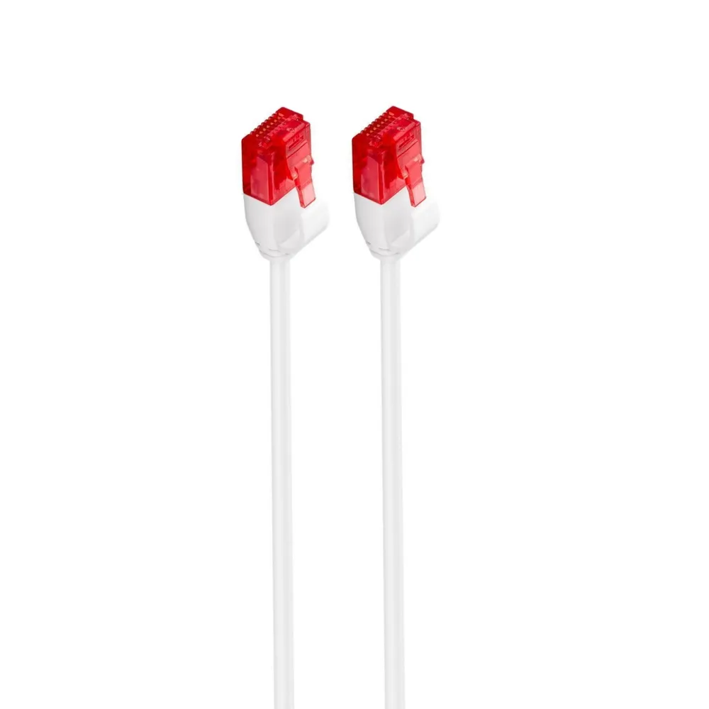Ewent Slim U/UTP Cat 6 Netzwerkkabel, 1 m, weiß