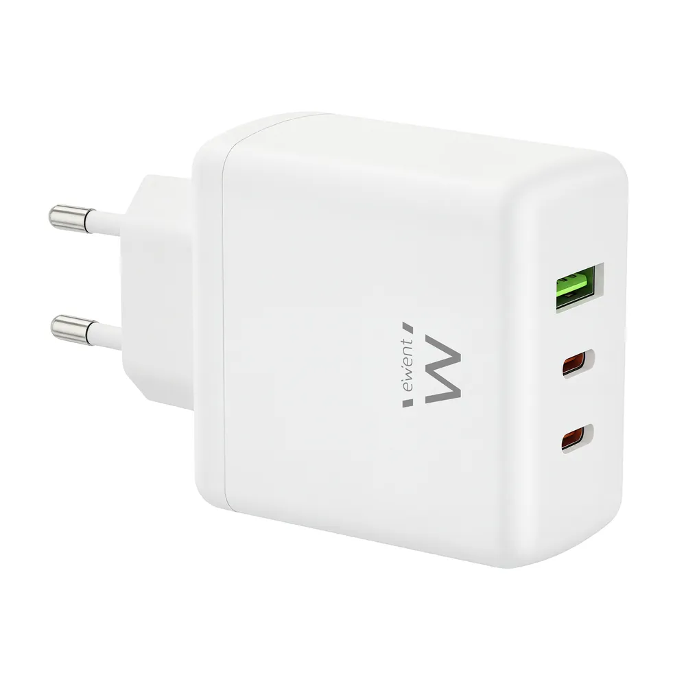 Ladegerät Ewent EW1333 65W 3 USB-C und USB-A Ports GaN Fast