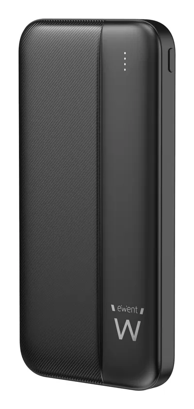 Powerbank Ewent EW1161 10000 mAh Slim PD 22,5 W Schnellladung Schwarz
