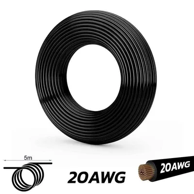Kabel eWheel Ewm584 20 AWG Schwarz 5m Hohe Leitfähigkeit
