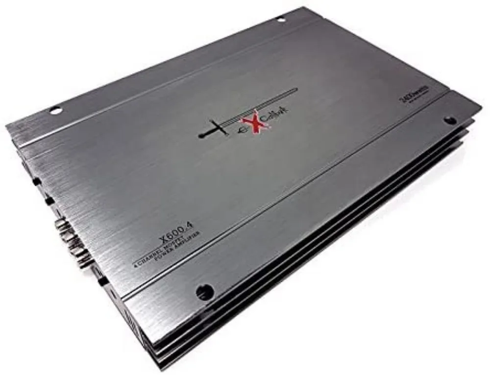 EXCALIBUR X600.4 4-Kanal-Stereoverstärker (2400 W Variabler Crossover 2 Ohm) Endverstärker (Anzahl Kanäle: 4)