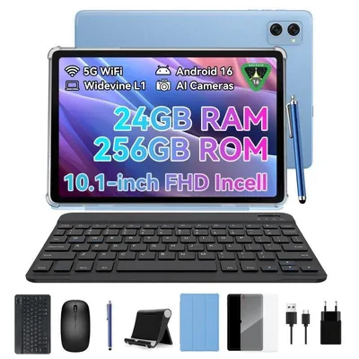 Tablet ExcitPower T20 WiFi 10,1" 8GB 256GB Blau con Teclado y Stylus Pen