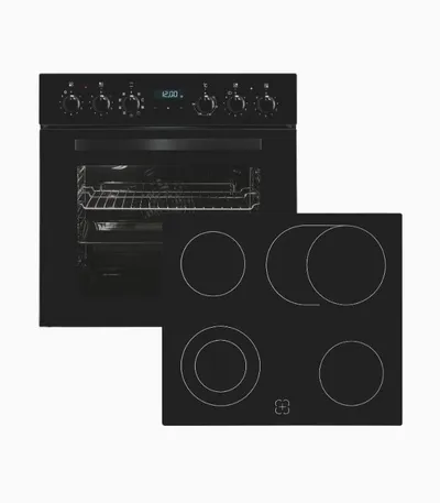 EHE285-HBZ-020-Set schwarz Einbauherdset